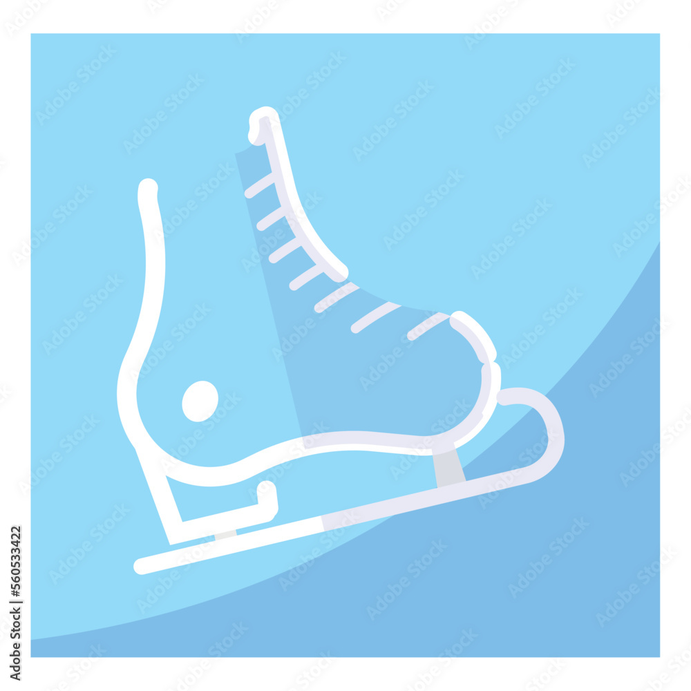 Isolated ice skate icon Flat design Vector Isolated ice skate icon Flat design Vector