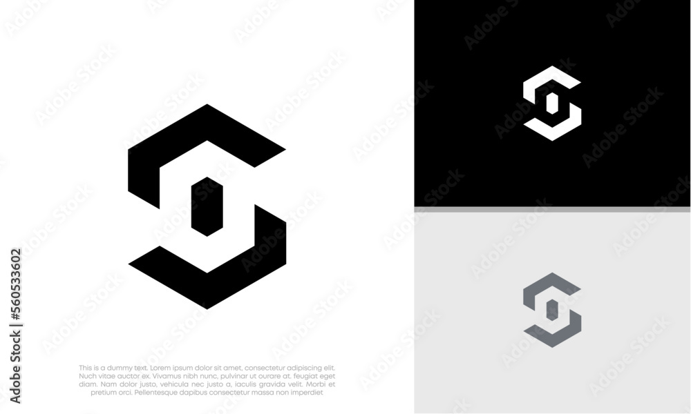 Initials S logo design. Initial Letter Logo. Innovative high tech logo template.
Initials S logo design. Initial Letter Logo. Innovative high tech logo template.