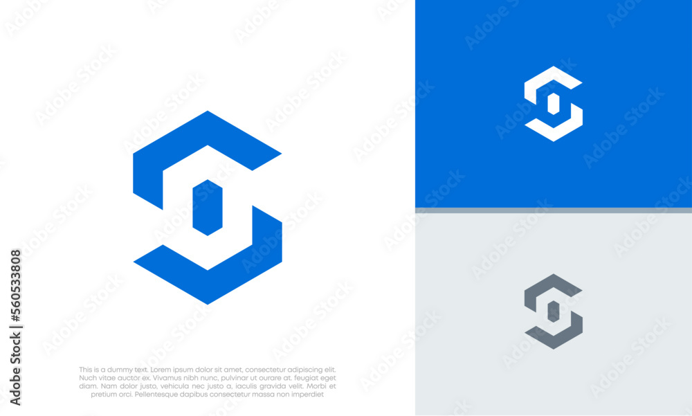 Initials S logo design. Initial Letter Logo. Innovative high tech logo template.
Initials S logo design. Initial Letter Logo. Innovative high tech logo template.
