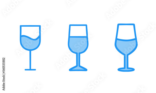 Glass icon set transparent bacground