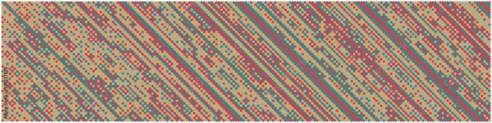 Multicolor truchet tiling connections illustration