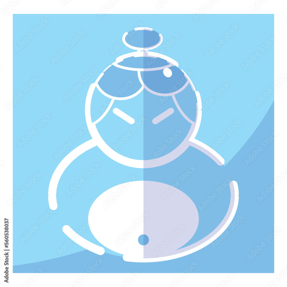 Isolated sumo fighter character icon Vector Isolated sumo fighter character icon Vector