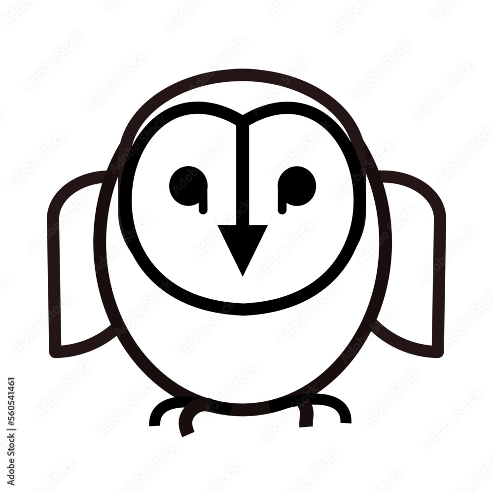 barn owl - icon barn owl - icon