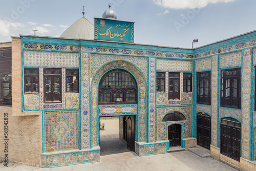 KERMANSHAH, IRAN - JULY 11, 2019: Takieh Mo'aven ol-Molk (Tekiye Moaven Al Molk) Hosseinieh shrine in Kermanshah, Iran photo