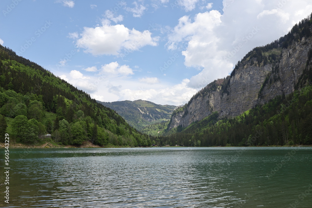 View on the Lake Annecy which is a perialpine lake in Haute-Savoie