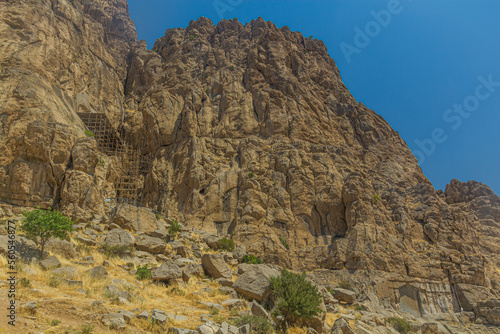 Rock carvings area of Bisotun, Iran
