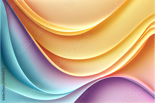 Colourful plastic waves 