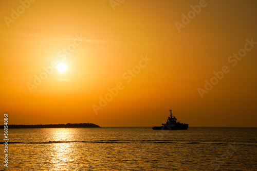 sunset over the sea © berkan