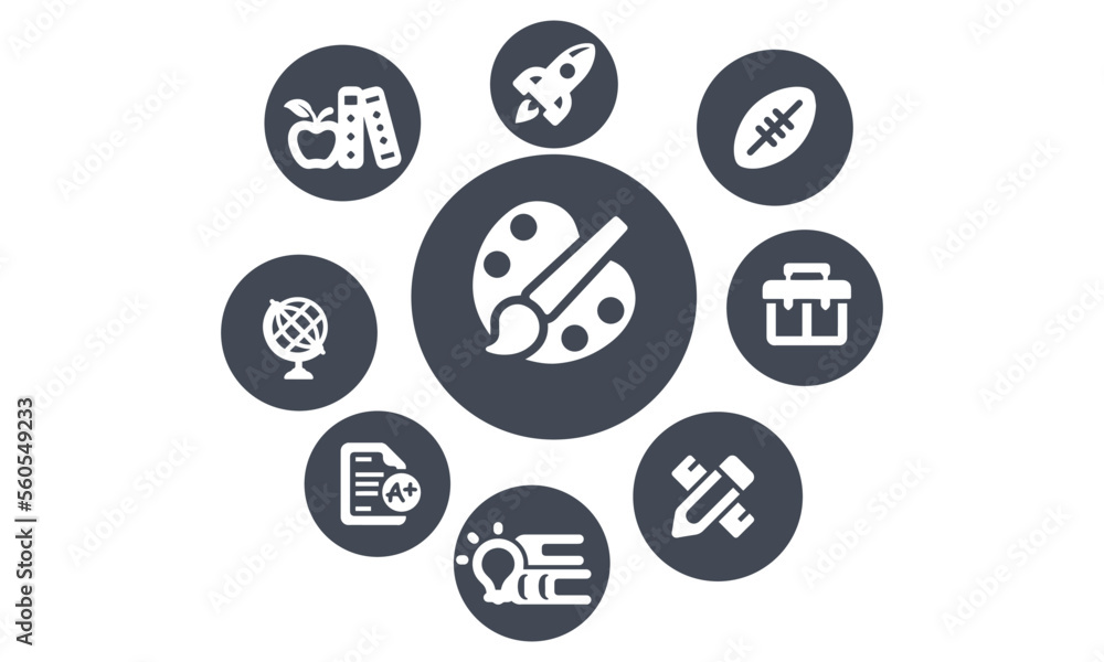 Education,Online Education icons vector design 