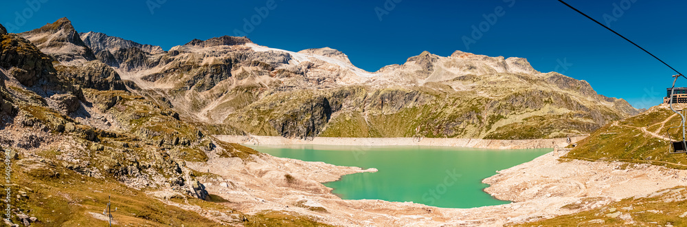 High resolution stitched panorama with reflections in a lake at the famous Weisssee Gletscherwelt, Uttendorf, Salzburg, Austria High resolution stitched panorama with reflections in a lake at the famous Weisssee Gletscherwelt, Uttendorf, Salzburg, Austria