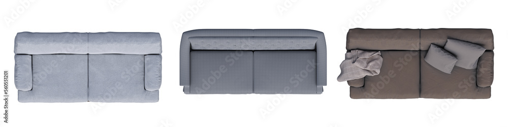 sofa isolated on white background, interior furniture, 3D illustration, cg render sofa isolated on white background, interior furniture, 3D illustration, cg render