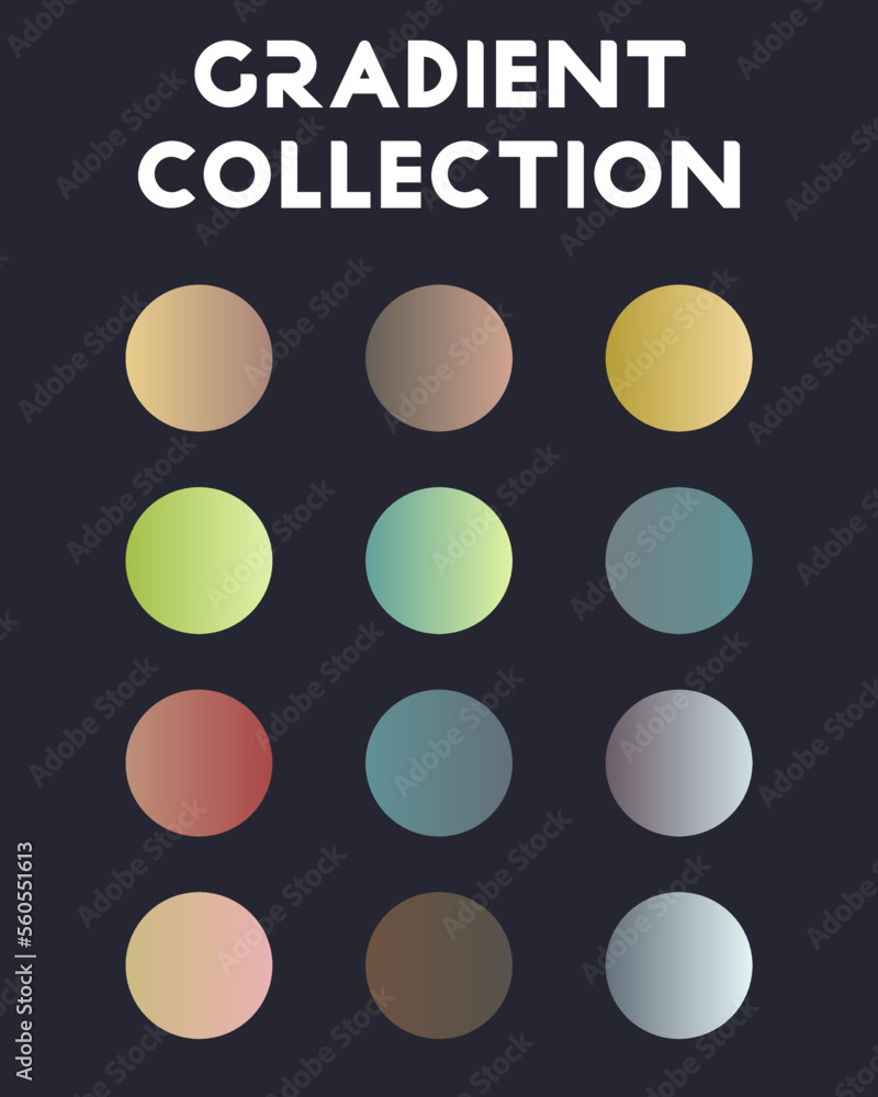 Big set of gradients for design. Beautiful colour. Vector illustration Big set of gradients for design. Beautiful colour. Vector illustration