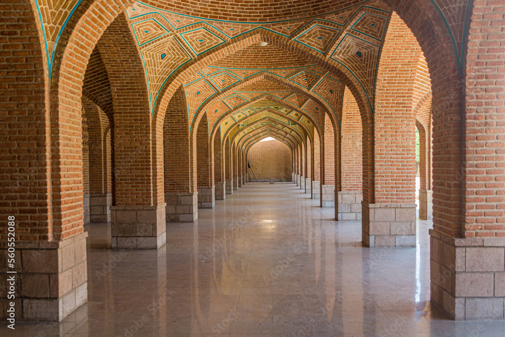 Archway of the Blue mosque in Tabriz, Iran