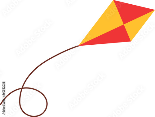 Kite flat icon Cute game for children