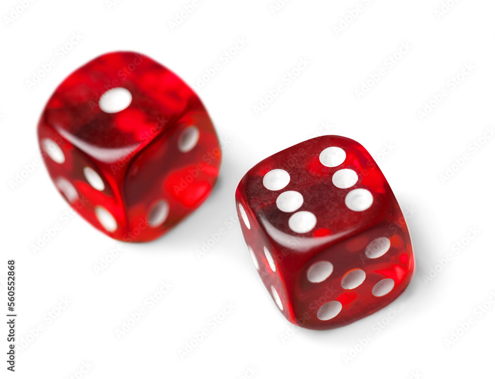 Set dice cubes composition with points Set dice cubes composition with points