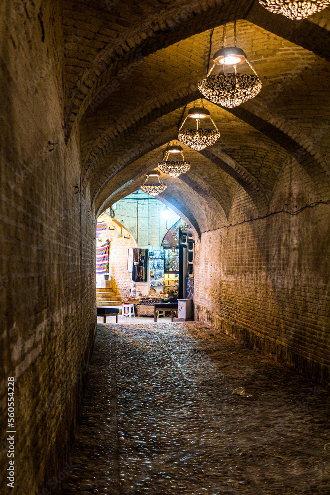 View of bazaar in Shiraz, Iran.