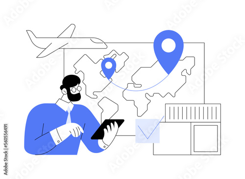 Export control abstract concept vector illustration.