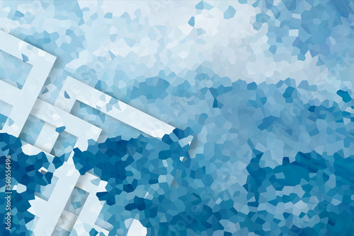 Pixel art abstract background. web banner template. 3D Illustration