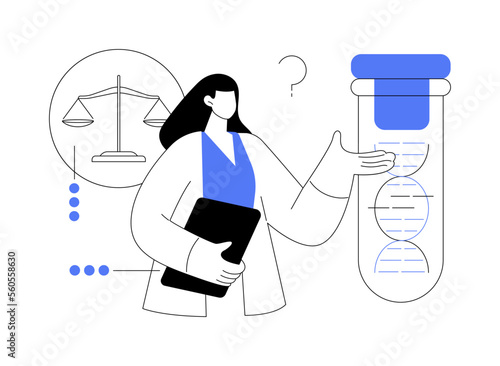 Bioethics abstract concept vector illustration.