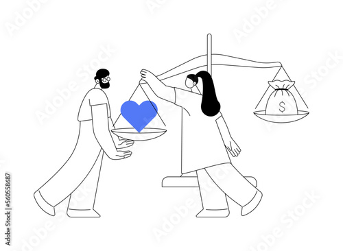 Public morality abstract concept vector illustration.