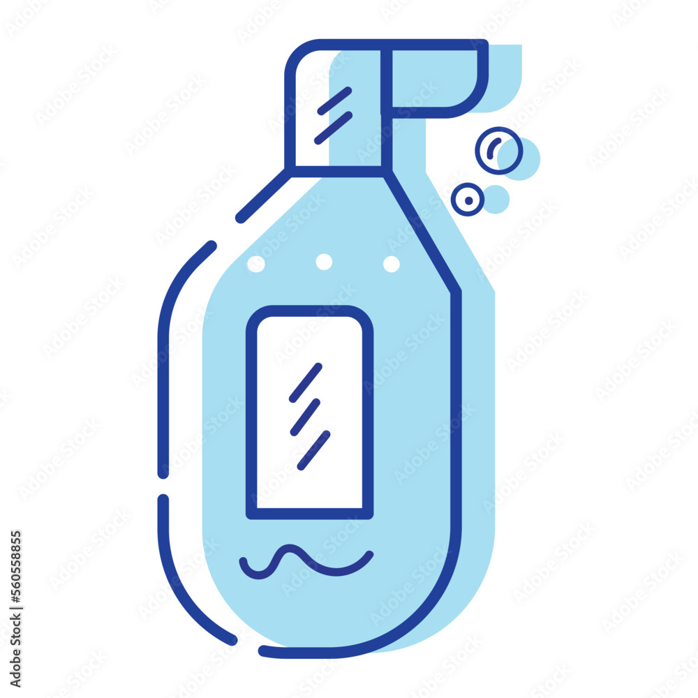 Fototapeta premium Isolated liquid soap bottle cleanliness icon Vector