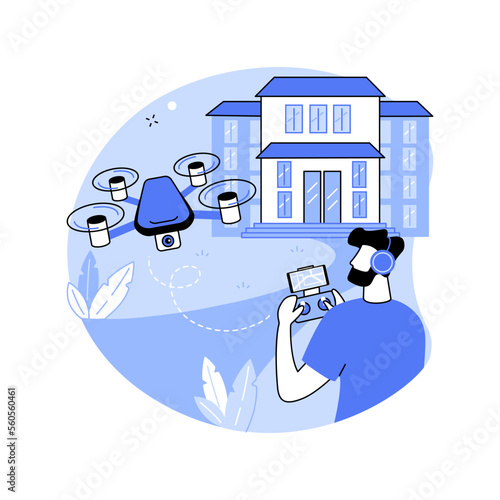 Real estate video isolated cartoon vector illustrations.