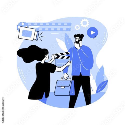 Casting day isolated cartoon vector illustrations.