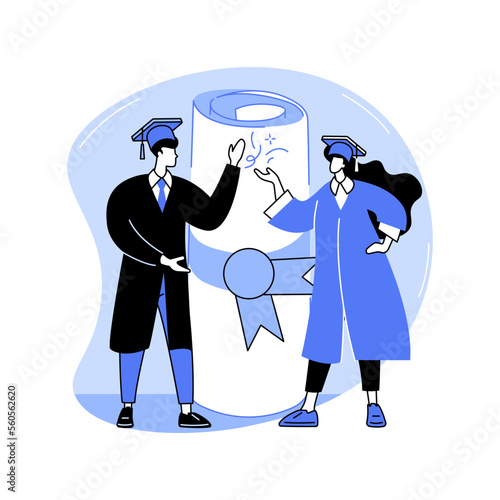 Congratulate each other isolated cartoon vector illustrations.