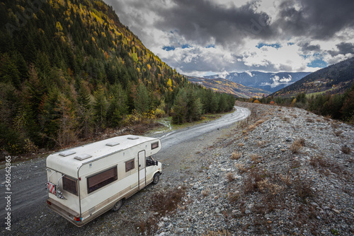camper in the mountains © vadimborkin