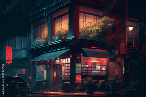 Futuristic modern city at s...