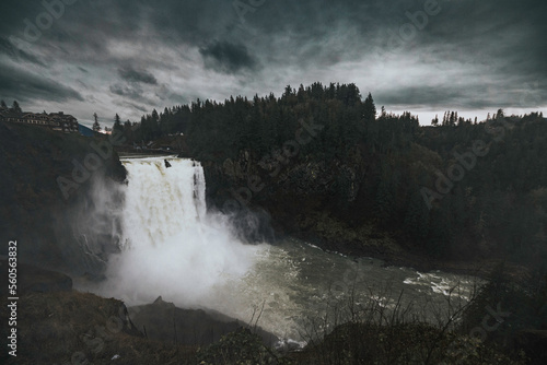 Snoqualmie fall in winter