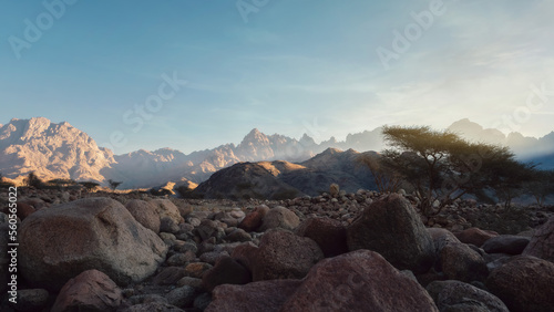 Desert near AlUla in Saudi Arabia taken in May 2022 photo