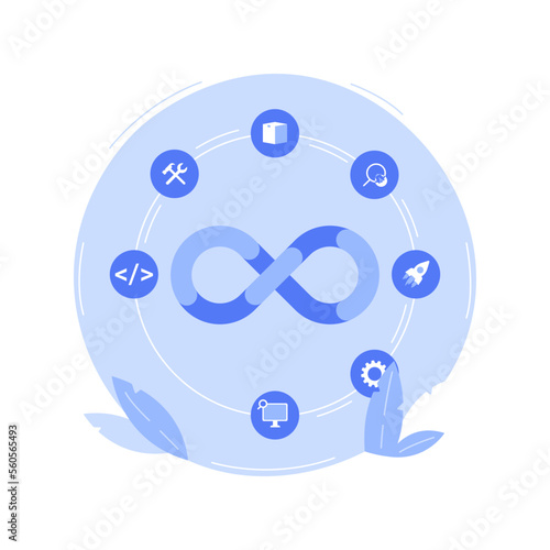 App life cycle isolated cartoon vector illustrations. photo