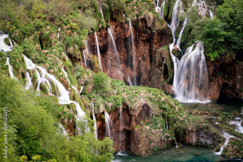 Plitvice lakes waterfall Croatia taken in May 2022