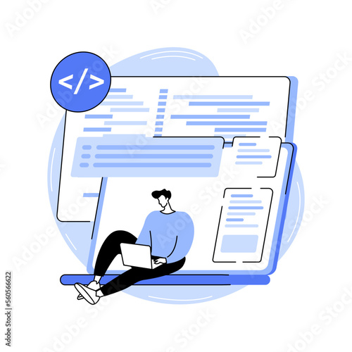Software development tools isolated cartoon vector illustrations.