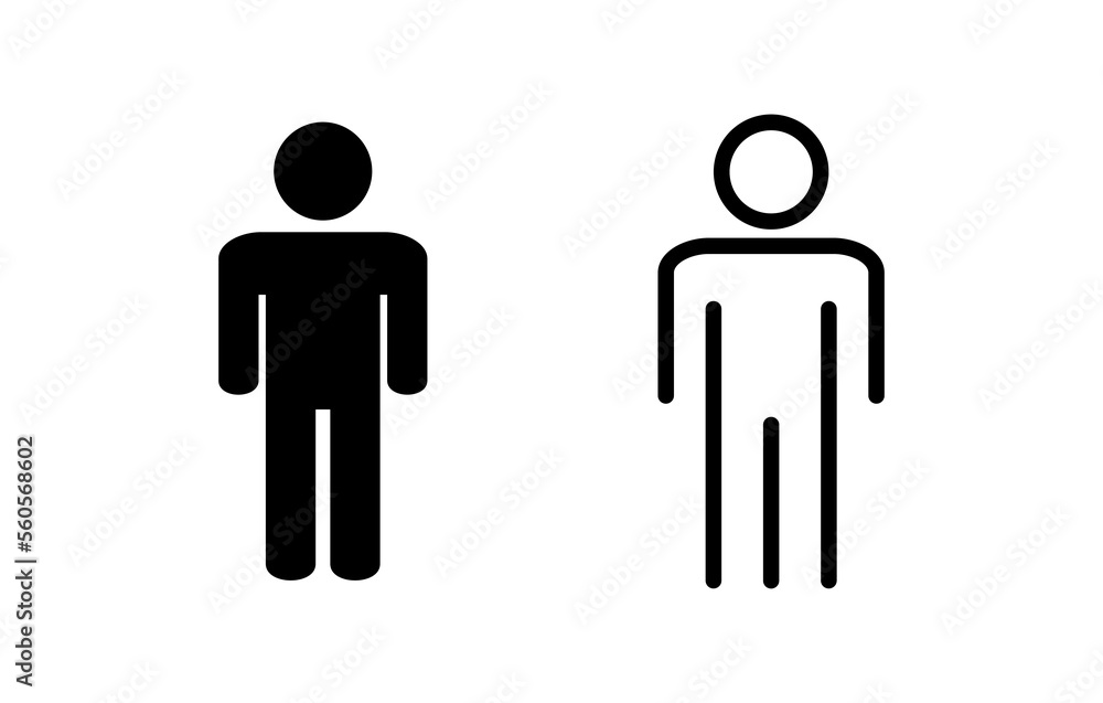 Man icon vector illustration. male sign and symbol. human symbol Man icon vector illustration. male sign and symbol. human symbol