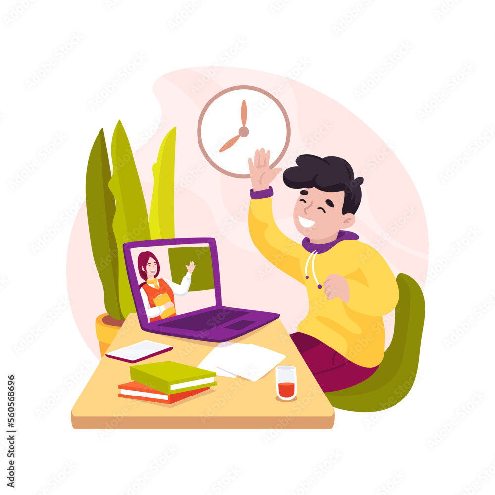 Web conferencing isolated cartoon vector illustration. Web conferencing isolated cartoon vector illustration.