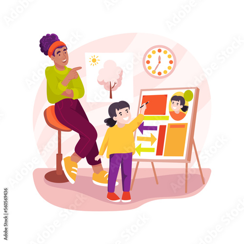 Portfolio review isolated cartoon vector illustration.