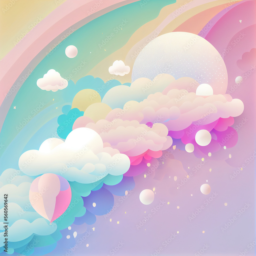 Abstract background with pastel colors
