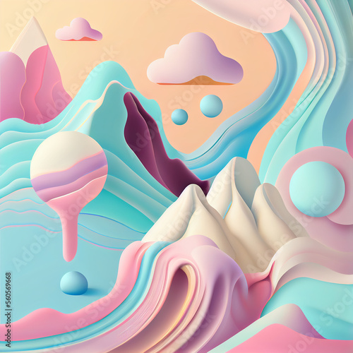 Abstract background with pastel colors