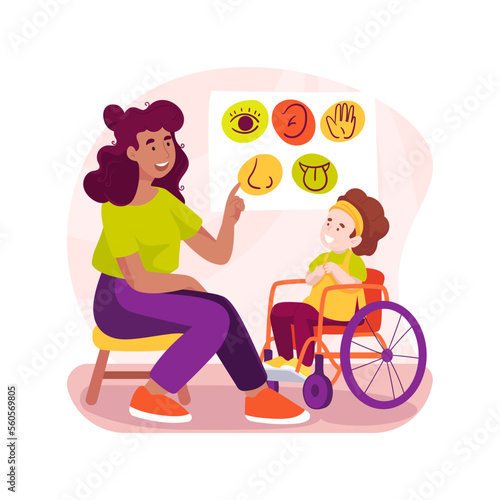 Support from specialized professional isolated cartoon vector illustration.