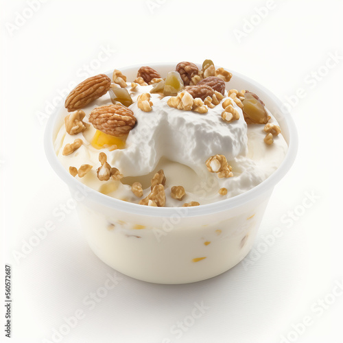 Greek Yogurt with Maple Syrup and Nuts