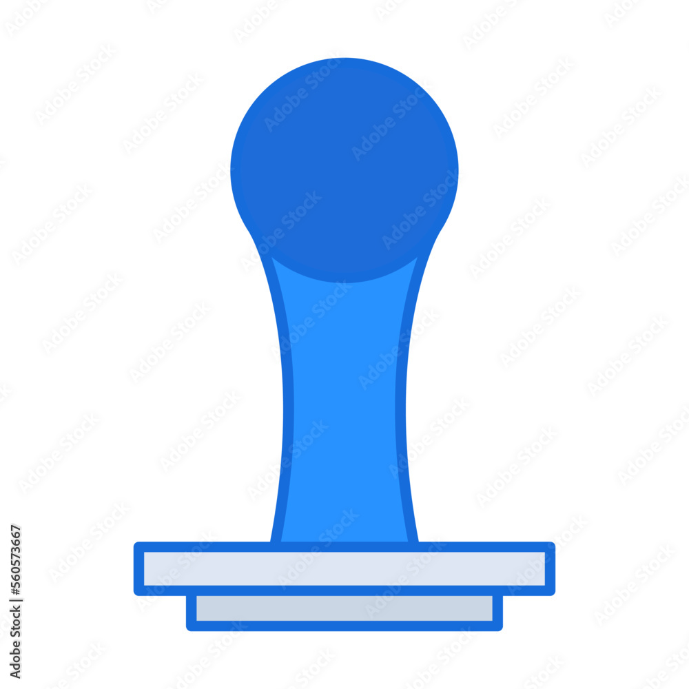 Stamp business icon collection with blue outline style. symbol, set, web, line, technology, internet, design. Vector Illustration Stamp business icon collection with blue outline style. symbol, set, web, line, technology, internet, design. Vector Illustration