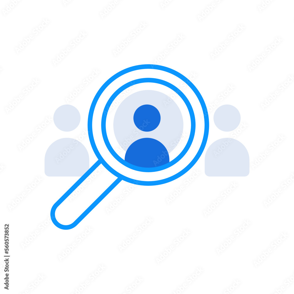 Recruitment business icon with black outline style. symbol, set, web, line, technology, internet, design. Vector Illustration Recruitment business icon with black outline style. symbol, set, web, line, technology, internet, design. Vector Illustration