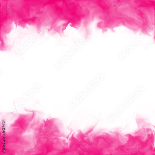 vibrant magenta pink transparent watercolor overlay, edges or border hand painted ethereal decoration. wispy vaporwave water color art.