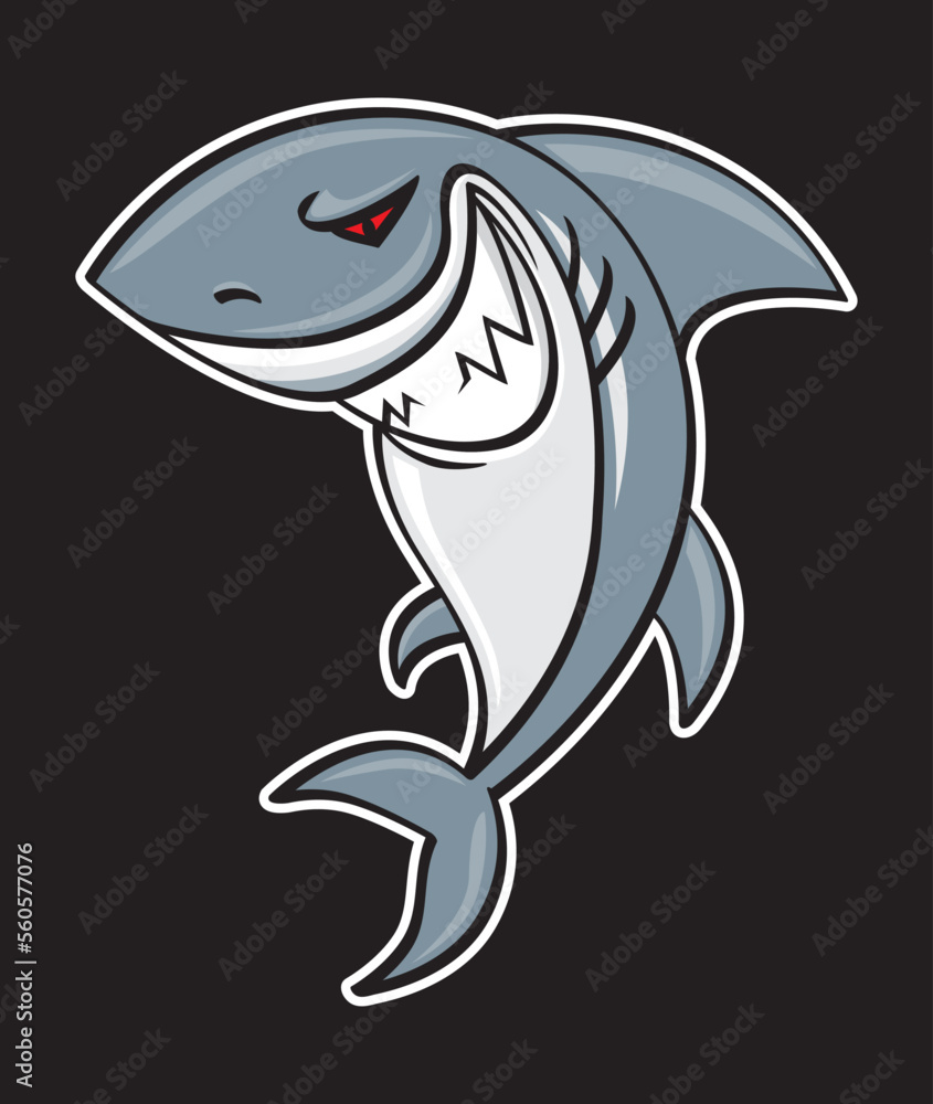 Obraz premium Sharks Mascot,vector illustration