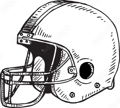 helmet football team, vector illustration