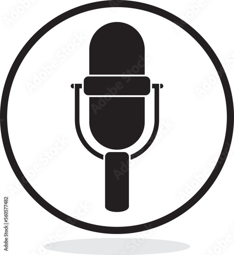 Hand drawn of Microphone. Vector illustration. © halimqdn