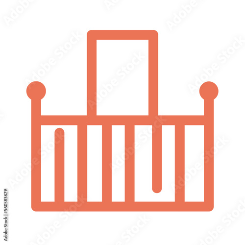 Balcony Railing Handrails Fence Construction Building Icon