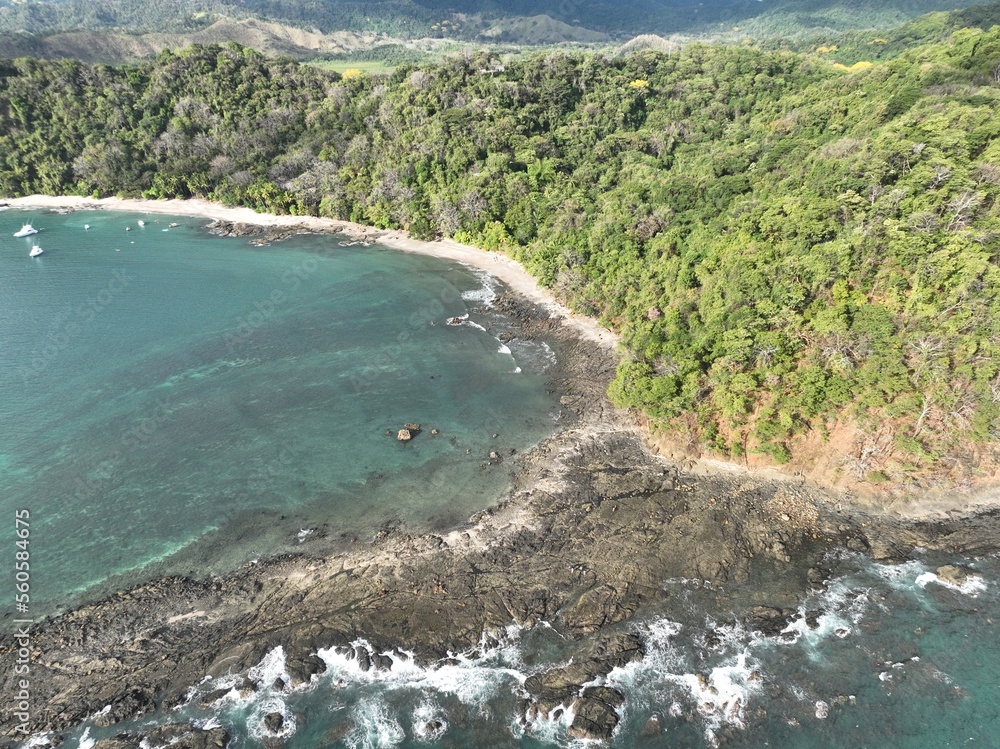Playa Vivos also known as Playa Muertos in Tambor Bay, Costa Rica